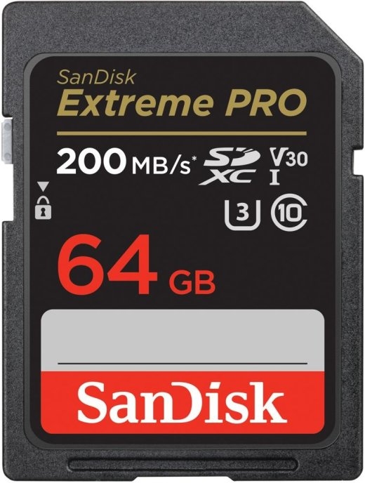 Extreme Pro SDXC 64GB 200/90 MB/s V30 UHS-I U