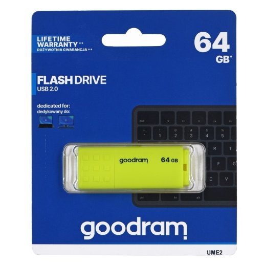 Goodram UME2-0640Y0R1 USB flash drive 64 USB Type-A 2.0 Yellow