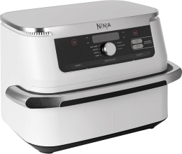 NINJA Dual Air Fryer Foodi FlexDrawer AF500EUWH Capacity 10.4 L DualZone White