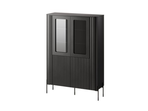 Cama VERA display cabinet 110x40x160 matt black