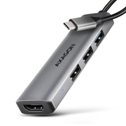 AXAGON USB-C 5Gbps STARTER 4in1 Hub HMC-H3A