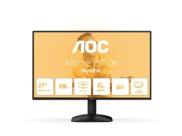 AOC 27B31H 27 " IPS FHD 16:9 120 Hz 1 ms 1920 x 1080 pixels 300 cd/m² HDMI ports quantity 1 Black