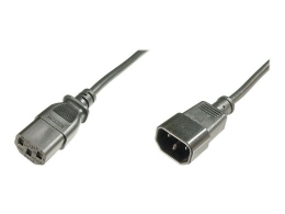 DIGITUS Power cable extension - IEC C14 male/IEC C13 female - 1.8 m