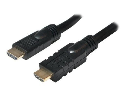 Logilink, CHA0020, 20m, Active, HDMI cable, type A male, - HDMI type A male, black. Logilink HDMI to HDMI 20 m