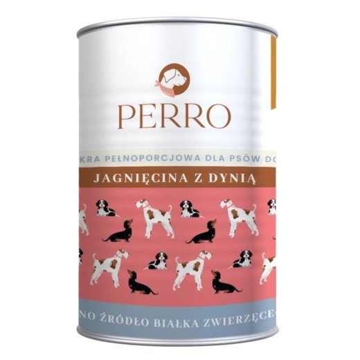 PERRO Lamb with pumpkin - wet food for dogs - 400g