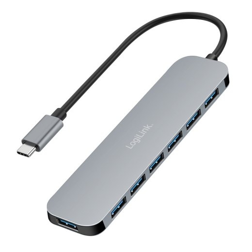Logilink Hub USB-C 7-port, USB-A 5Gbps, 20W PD