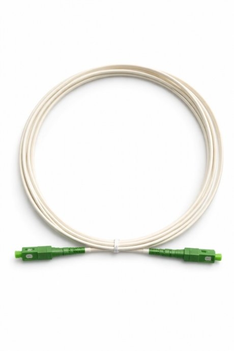 Tb Fiber Optic Cord SC - SC APC 3m white