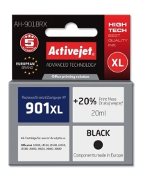 Activejet AH-901BRX Ink (replacement for HP 901XL CC654AE; Premium; 20 ml; black)
