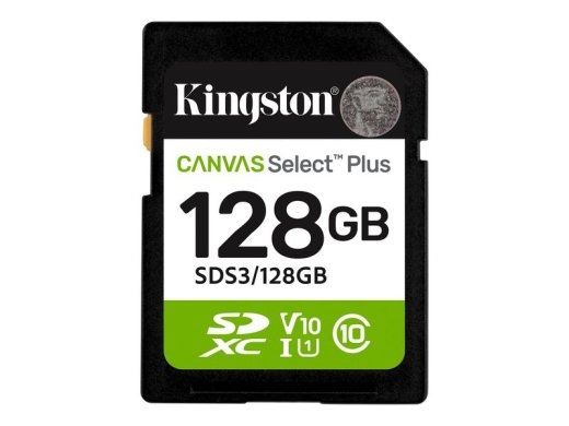 Kingston Flash-Card Canvas Select Plus - SDXC UHS-I - 128