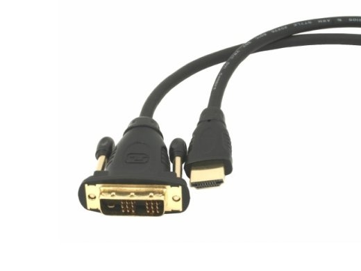HDMI-DVI male-male cable l gold-plated connectors l 1.8m