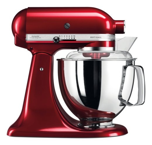 KitchenAid 5KSM175PSECA Artisan food processor 300 W 4.8 L Red