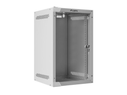 WF10-2309-10S Lanberg Rack cabinet 10" wall-mount 9U/280x310 (flat pack) with glass door Gray