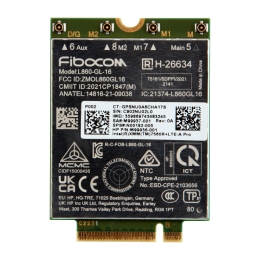 HP 4G LTE Modem m.2 WWAN Cat 16 L860-GL-16 Mobile Broadband Cellular (compatible with WWAN-ready EliteBook 630 640 645 660 665 830 835 840 845 860...