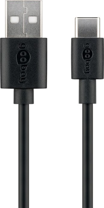 Goobay USB-C charging and sync cable (USB-A > USB-C) 59124 USB-C male USB 2.0 male (type A)