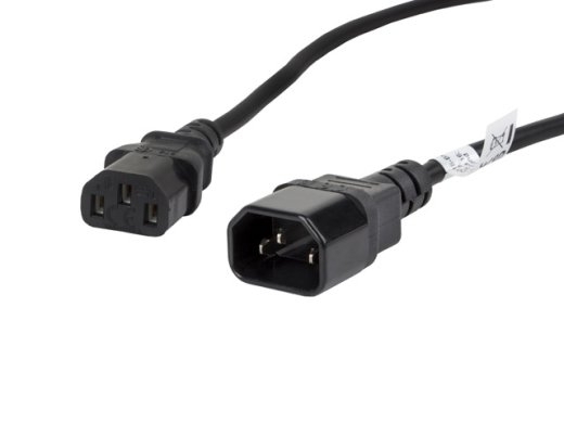 Lanberg IEC 320 C13 to C14 Cable CA-C13E-11CC-0018-BK
