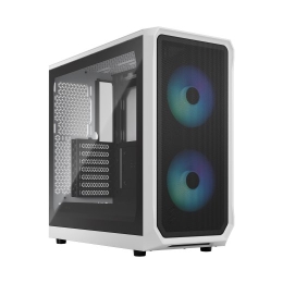 Fractal Design Focus 2 Side window RGB White TG Clear Tint Midi Tower ATX