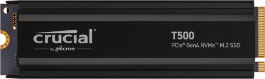SSD CRUCIAL T500 1TB M.2 PCIe Gen4 NVMe 3D NAND Write speed 6800 MBytes/sec Read speed 7300 MBytes/sec TBW 600 TB