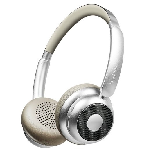 Logilink BT6.0 headset, ANC, silver