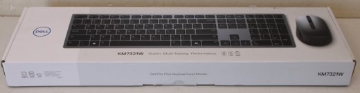 SALE OUT. Dell Premier Multi-Device Keyboard and Mouse KM7321W Keyboard and Mouse Set Wireless Batteries included US Titan grey REFURBISHED