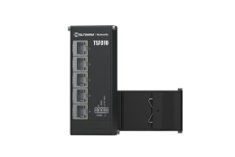 Switch TELTONIKA Form factor DIN rail 5xRJ-45 ports RJ-45 Ports Type Fast Ethernet (10/100) 5xFast Ethernet (copper) ports quantity TSF010000000