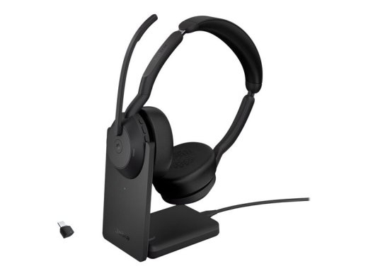 Jabra Over-Ear Headset with charging stand Evolve2 55 MS Stereo