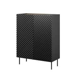 Bookcase 2D2SZ ONDA 98x45x127 black