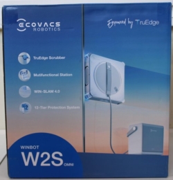 SALE OUT. Ecovacs Window Cleaning Robot WINBOT W2S OMNI Corded 8000 Pa White SCRATCHED ITEM, REMOVED SOCKET COVER