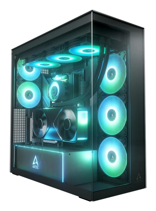 Case ARCTIC EATX Black Midi Tower PC