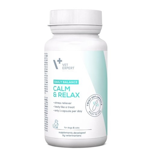 VETEXPERT Calm&Relax - preparation for symptoms of stress for dogs and cats - 30 caps.