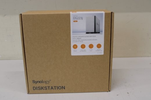 SALE OUT. Synology Tower NAS DS223j up to 2 HDD/SSD Realtek RTD1619B Processor frequency 1.7 GHz 1 DDR4 DEMO