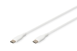 Digitus Silicone Connection Cable AK-300341-010-W USB-C to USB-C