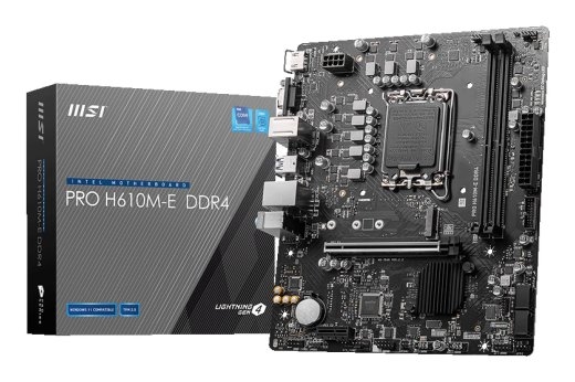 Mainboard MSI Intel H610 LGA1700 MicroATX Memory DDR4 Memory slots 2 1xPCI-Express 1x 1xPCI-Express 16x 1xM.2 1x15pin D-sub 1xHDMI 4xUSB 2.0 2xUSB...