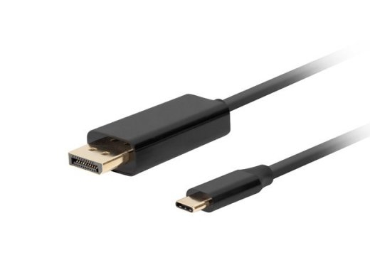 Cable USB-C(M)->Displayport(M) 1.8M 4K 60HZ black