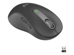 Logitech Signature M650 L Left Wireless Mouse, RF Wireless + Bluetooth, 2000 DPI, Graphite Logitech