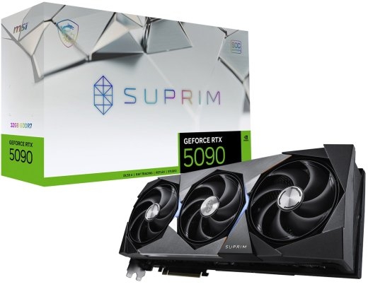 MSI SUPRIM GEFORCE RTX 5090 32G SOC graphics card NVIDIA 32 GDDR7