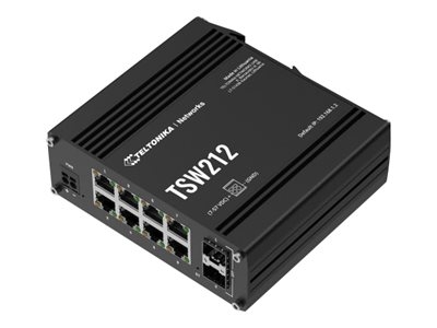 Teltonika Switch, 8 ports TSW212 L2 managed Wall-mountable SFP ports quantity 2