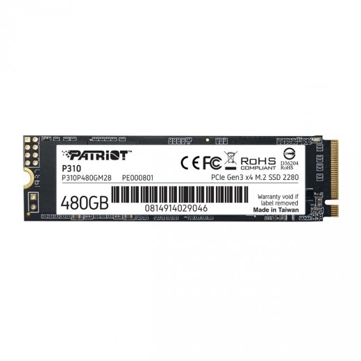 SSD drive P310 480GB M.2 2280 1700/1500 PCIe NVMe Gen3 x 4