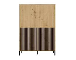 KAMARO 4DK SLIM/GŁ OAK ARTISAN DISPLAY CABINET