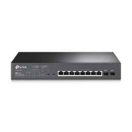 TP-LINK JetStream 10-Port Gigabit Smart PoE Switch TL-SG2210MP Managed L2 Rackmountable SFP ports quantity 2 PoE+ ports quantity 8 Power supply typ...