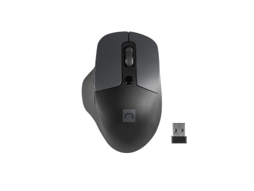 Natec Mouse, BlackBird 2, Silent, Wireless, 1600 DPI, Optical, Black Natec Mouse Optical Wireless Black/Gray