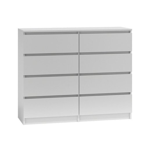 Topeshop M8 120 BIEL chest of drawers