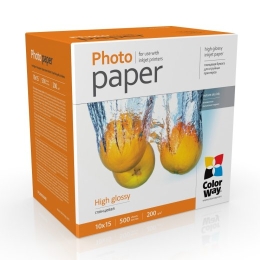 ColorWay Photo Paper, 500 sheets High Glossy 200 g/m² 10x15
