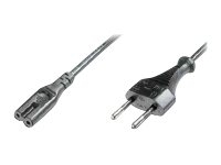 Digitus Power Cord, Euro - C7 M/F, H03VVH2-F 0.75qmm AK-440104-018-S