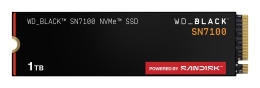 SSD SANDISK Read speed 7250 MB/s Write speed 6900 MB/s NVMe Yes PCI Express 4.0 M.2 1000 Black SN7100 WDS100T4X0E