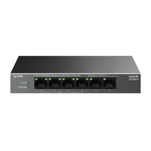 Switch TP-LINK LS106LP PoE ports 4