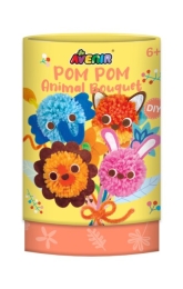 Mg Dystrybucja Creative set Pom Pom Bouquet - Animals