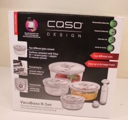 SALE OUT. Caso Vacuum freshness containers round 01187 Set of 4 DOES NOT HOLD IS THE VACUUM