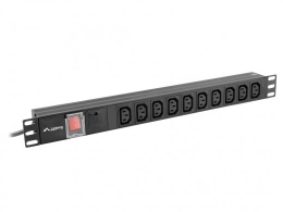 Surge protector Rack PDU 19 inch 1U 10A 10X IEC C13 2m C14 black