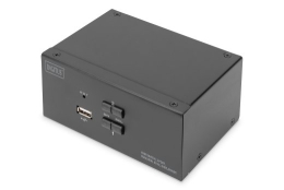 Digitus KVM Switch, 2-Port, Dual Display, 4K, DisplayPort DS-12862