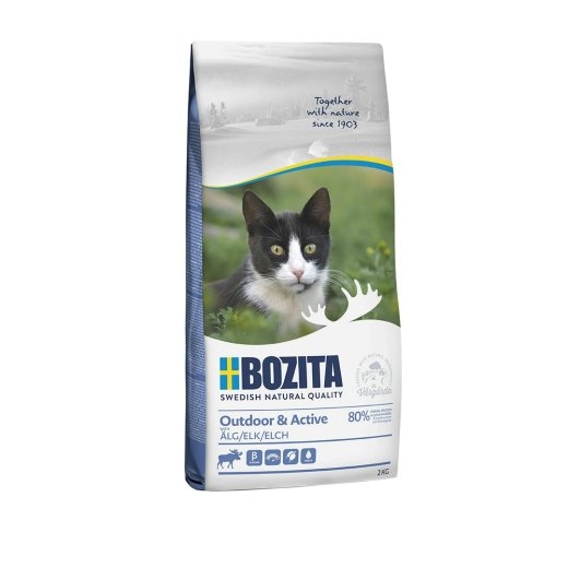 BOZITA Outdoor & Active Elk – dry cat food – 2kg